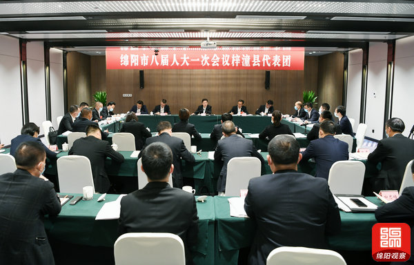 2021年10月27日，羅增斌參加梓潼代表團分團討論1  張莉 攝.jpg